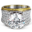 Load image into Gallery viewer, Simon G. Two-Tone Large Center &quot;Simon Set&quot; Diamond Engagement Ring
