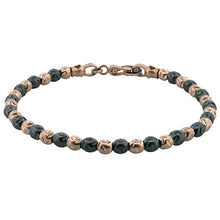 Load image into Gallery viewer, Simon G. Two-Tone Men&#39;s Hammered Bead Bracelet
