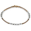 Load image into Gallery viewer, Simon G. Two-Tone Rose &amp; White Gold Men&#39;s Brushed Bracelet
