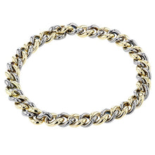 Load image into Gallery viewer, Simon G. Two-Tone Twisted Interlocking Link Bracelet
