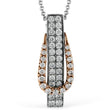 Load image into Gallery viewer, Simon G. Two-Tone White &amp; Rose Gold Diamond Buckle Pendant
