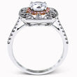 Load image into Gallery viewer, Simon G. Vintage Inspired Filigree Floral Halo Diamond Engagement Ring
