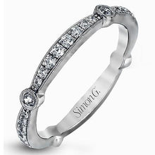 Load image into Gallery viewer, Simon G. Vintage Style Bezel Set Diamond Wedding Ring
