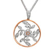 Load image into Gallery viewer, Simon G. Vintage Style Pink &amp; White Diamond Flower Pendant
