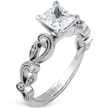 Load image into Gallery viewer, Simon G. Vintage Style Scrollwork Filigree Engagement Ring
