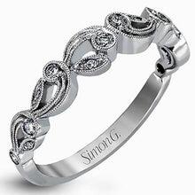 Load image into Gallery viewer, Simon G. Vintage Style Scrollwork Filigree Wedding Ring
