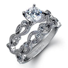 Load image into Gallery viewer, Simon G. Vintage Style Scrollwork Filigree Wedding Ring
