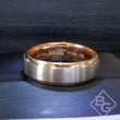 Load image into Gallery viewer, Simon G. White and Rose Two-Tone Men&#39;s Wedding Ring

