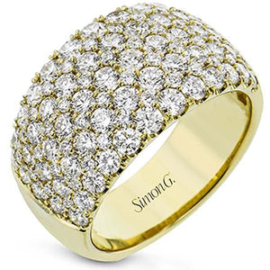 Simon G. Wide Simon Set Pave Diamond Anniversary Ring